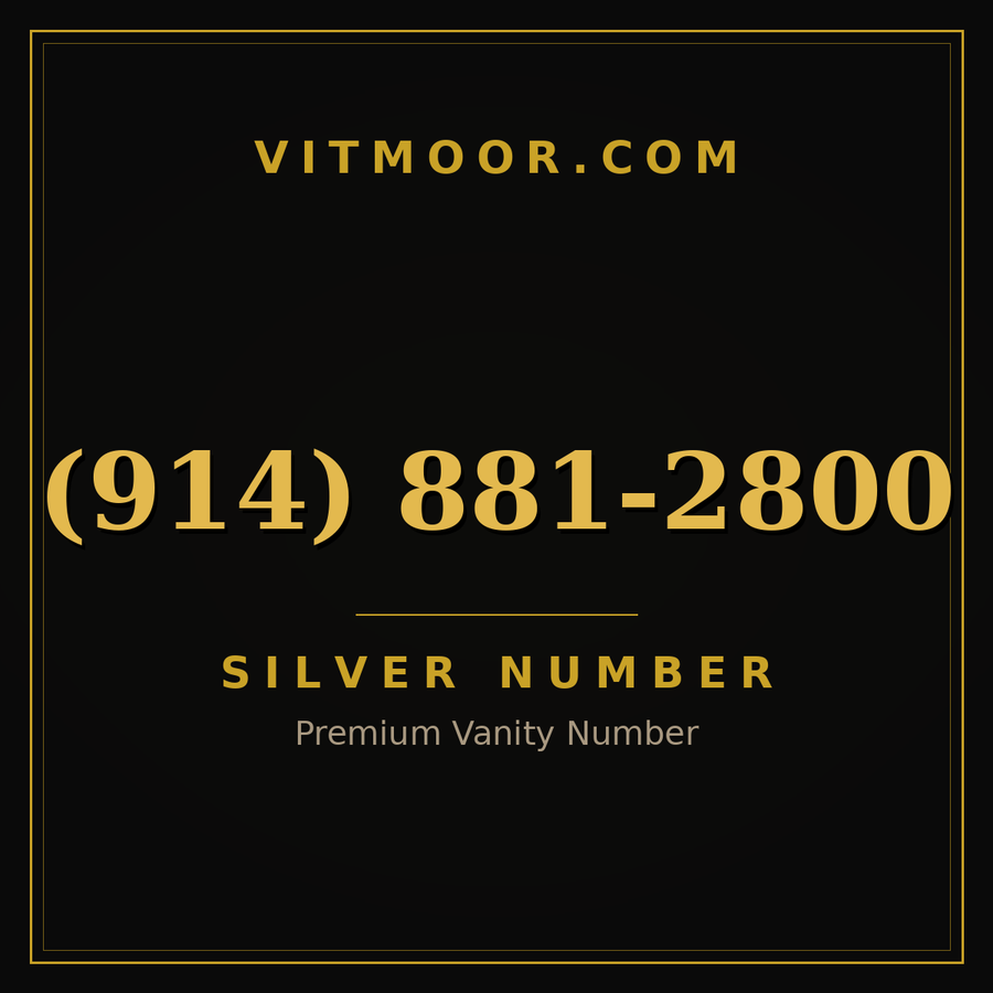 VITMOOR Silver premium number (914) 881-2800