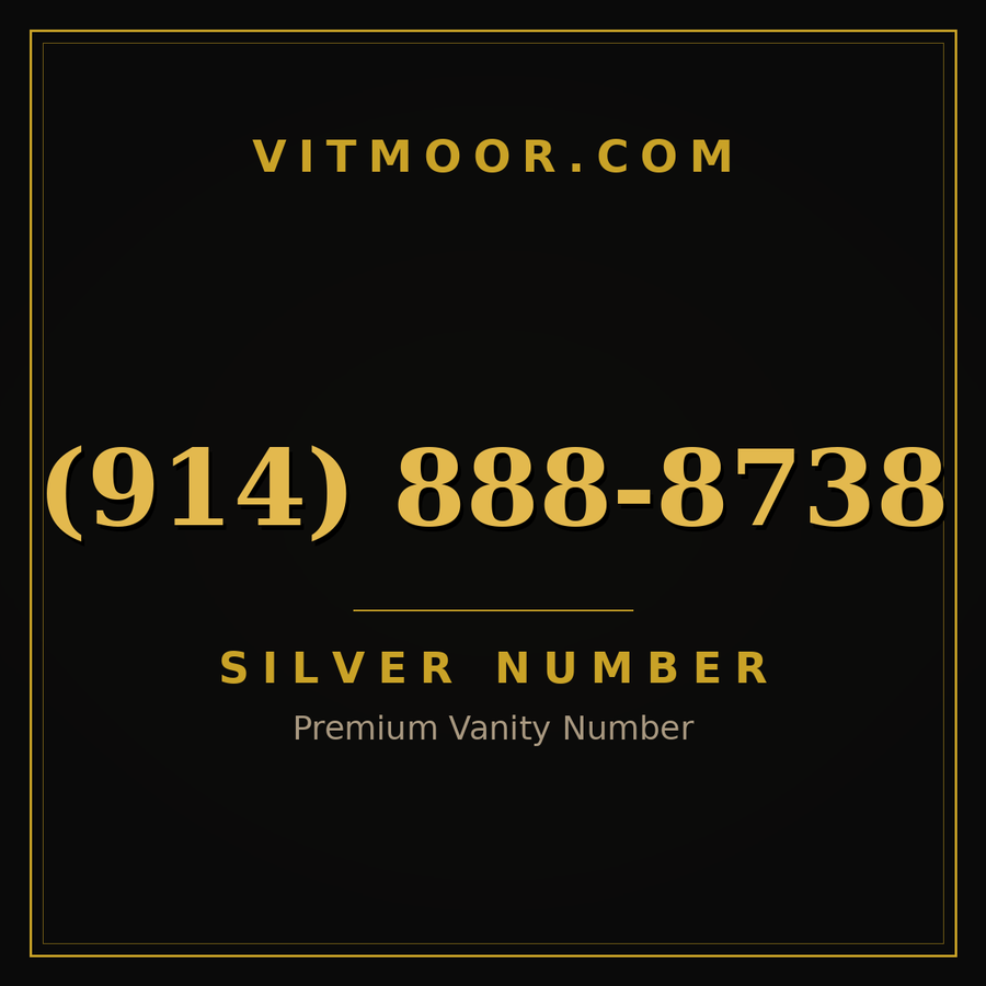 VITMOOR Silver premium number (914) 888-8738