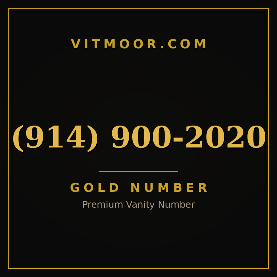 VITMOOR Gold premium number (914) 900-2020