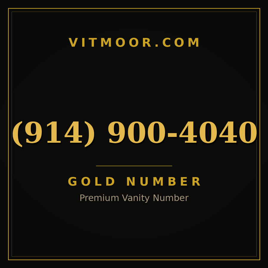 VITMOOR Gold premium number (914) 900-4040