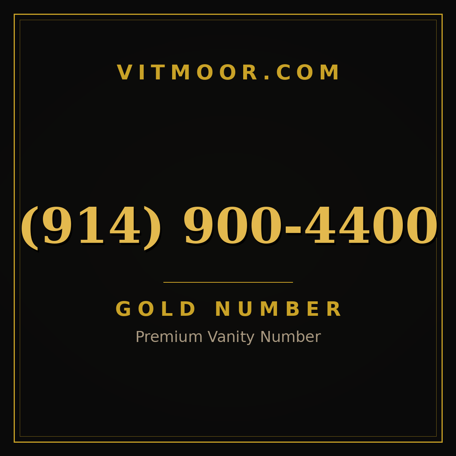 VITMOOR Gold premium number (914) 900-4400