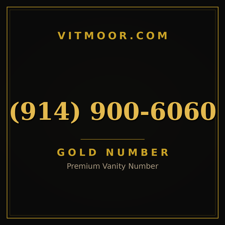 VITMOOR Gold premium number (914) 900-6060