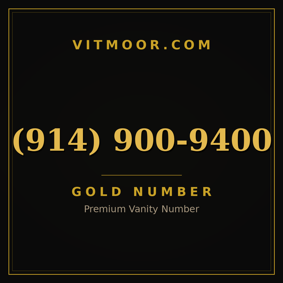 VITMOOR Gold premium number (914) 900-9400