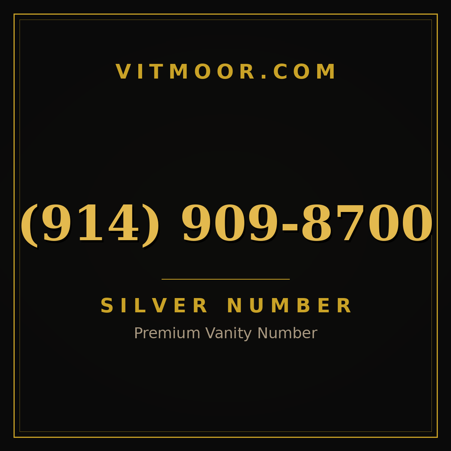VITMOOR Silver premium number (914) 909-8700
