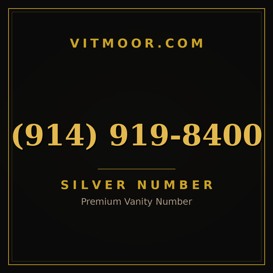 VITMOOR Silver premium number (914) 919-8400