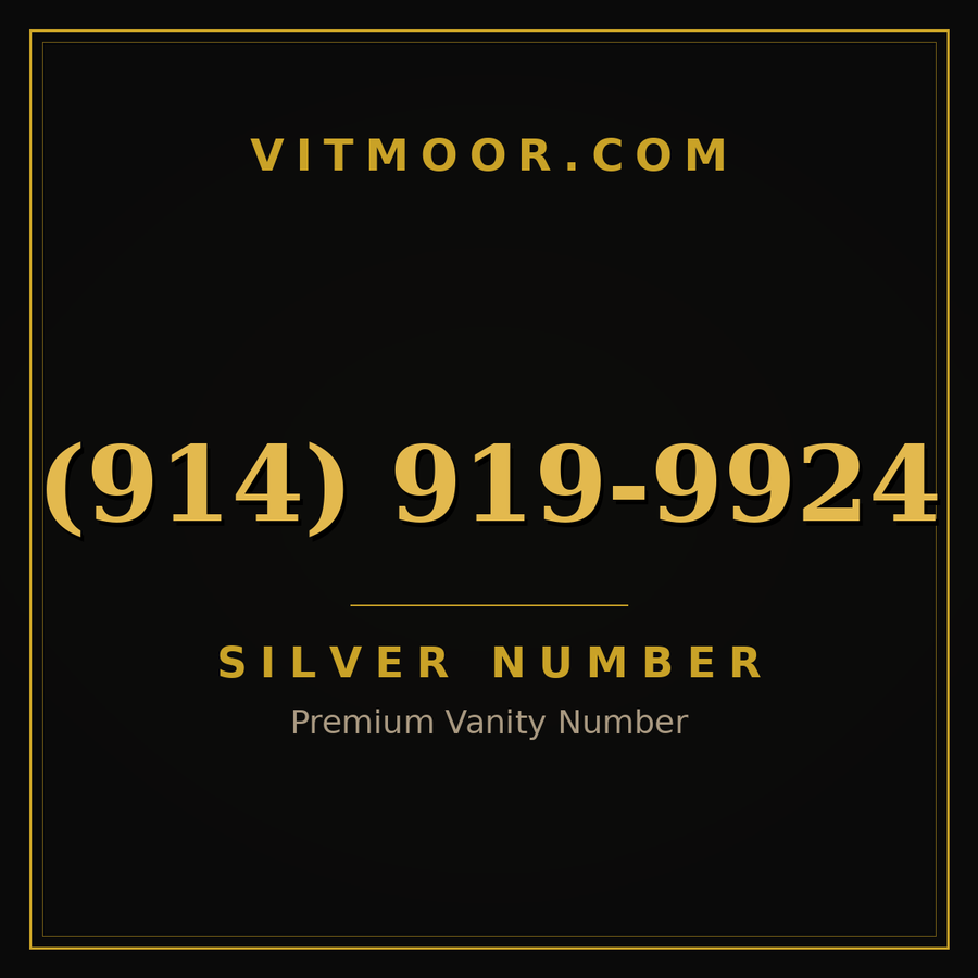 VITMOOR Silver premium number (914) 919-9924