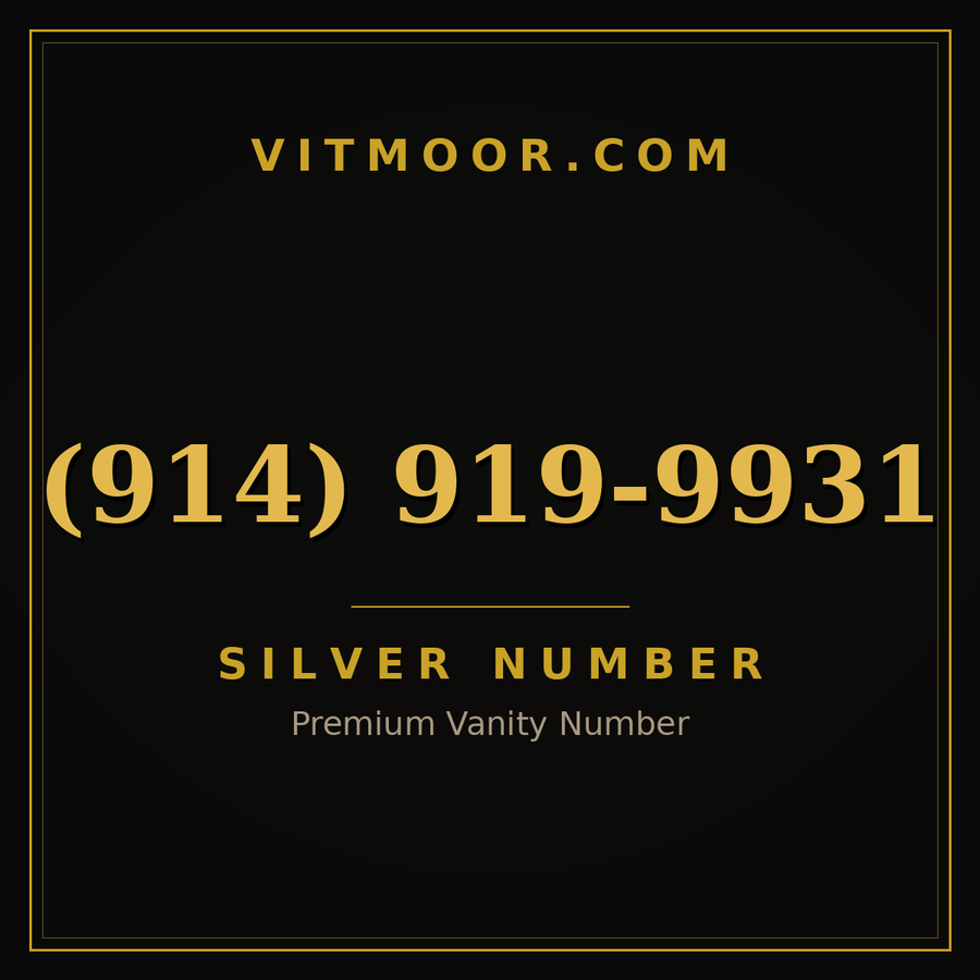 VITMOOR Silver premium number (914) 919-9931