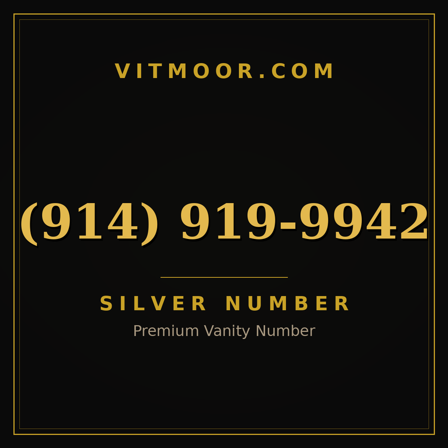 VITMOOR Silver premium number (914) 919-9942