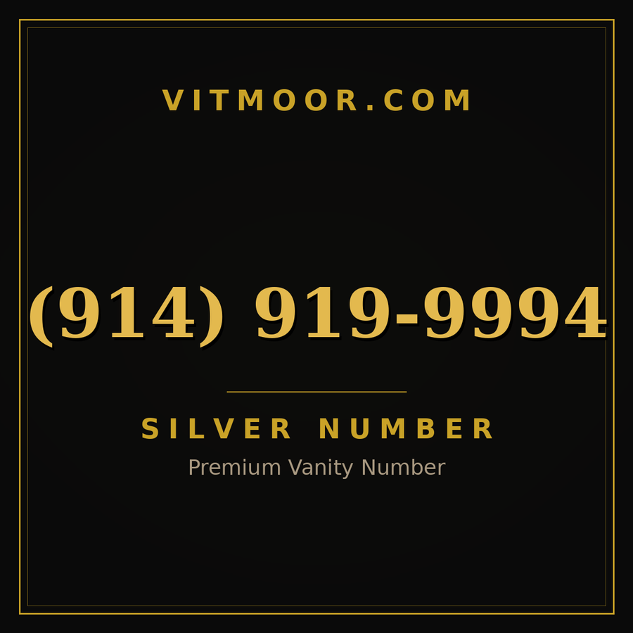 VITMOOR Silver premium number (914) 919-9994