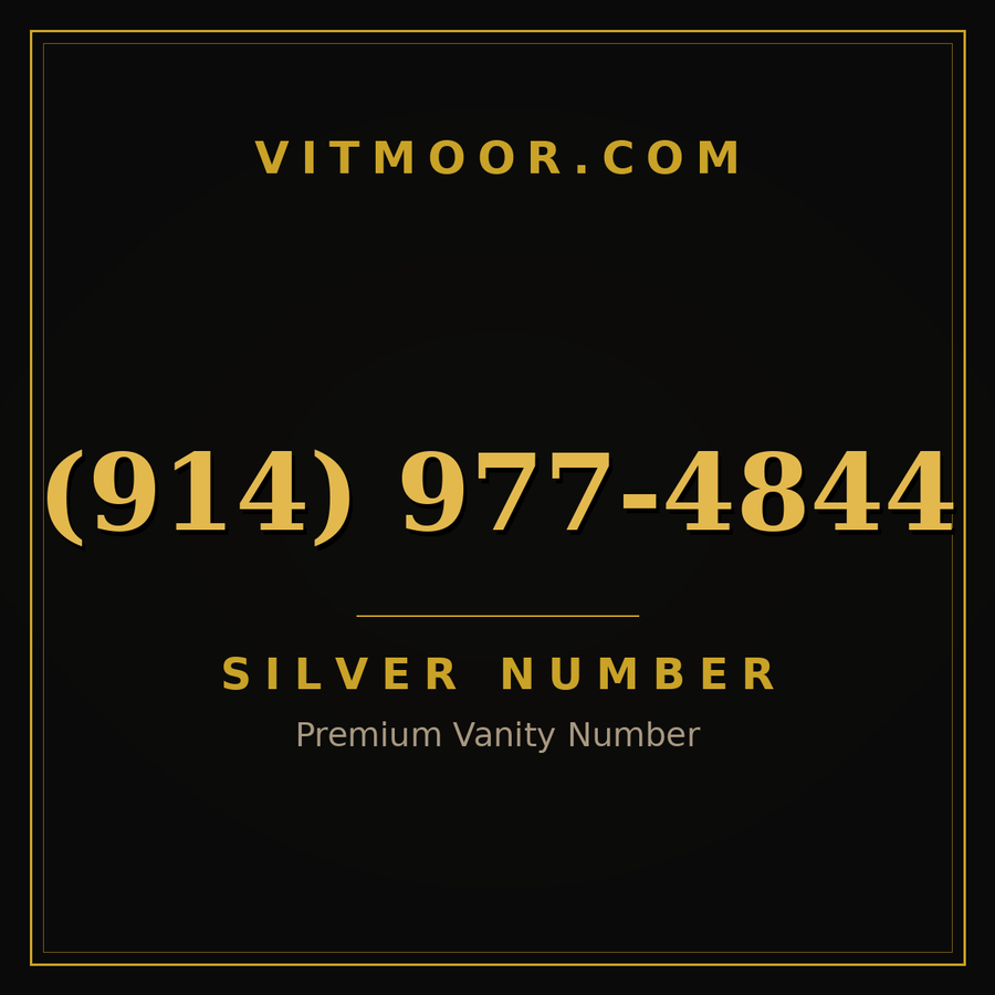 VITMOOR Silver premium number (914) 977-4844