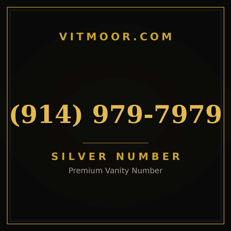 VITMOOR Silver premium number (914) 979-7979
