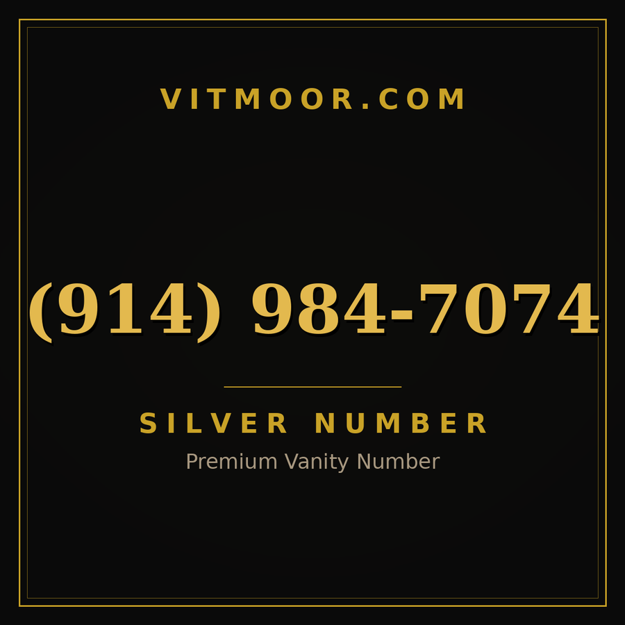 VITMOOR Silver premium number (914) 984-7074
