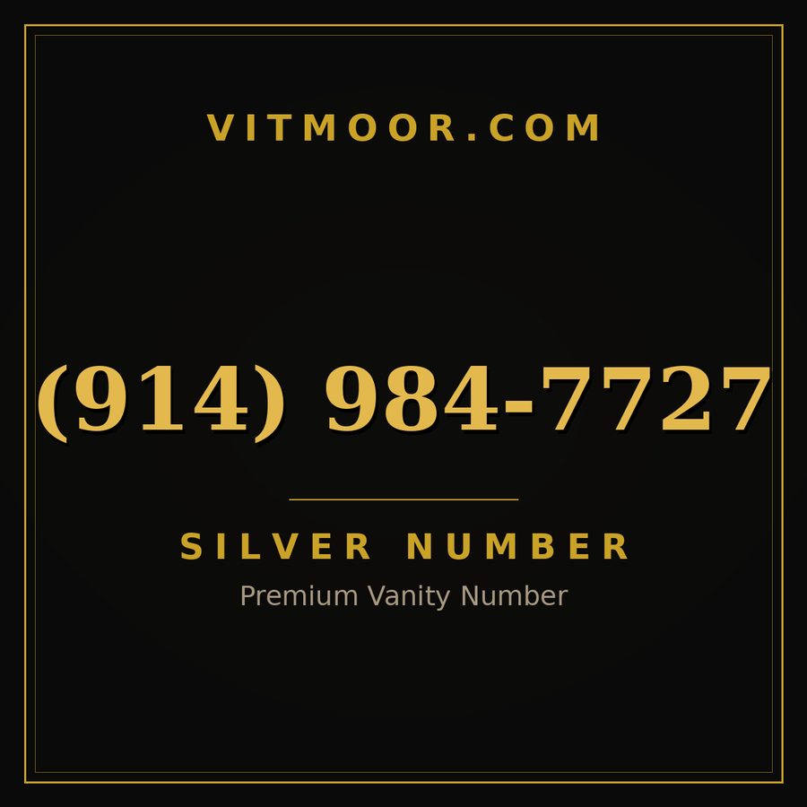 VITMOOR Silver premium number (914) 984-7727