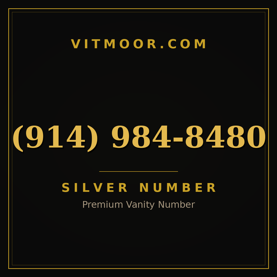 VITMOOR Silver premium number (914) 984-8480