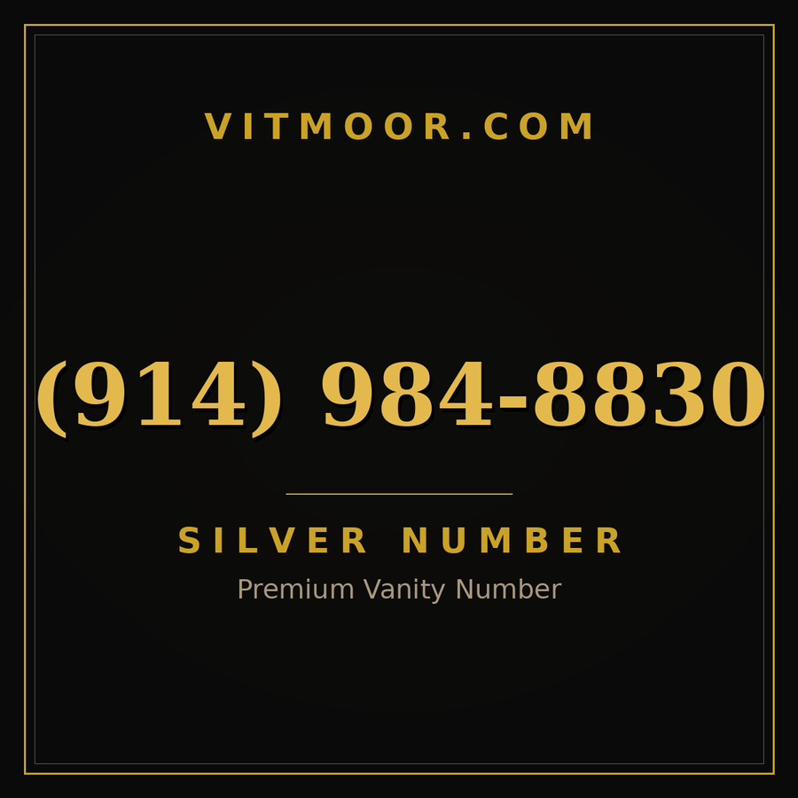 VITMOOR Silver premium number (914) 984-8830