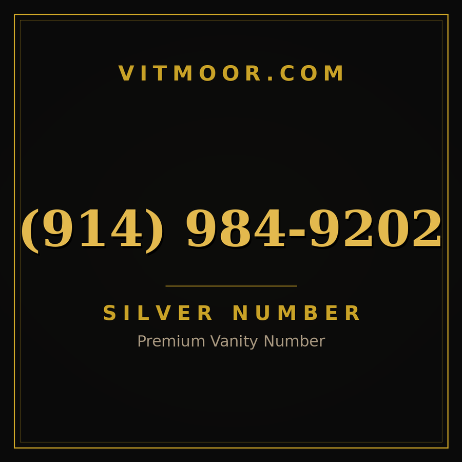 VITMOOR Silver premium number (914) 984-9202