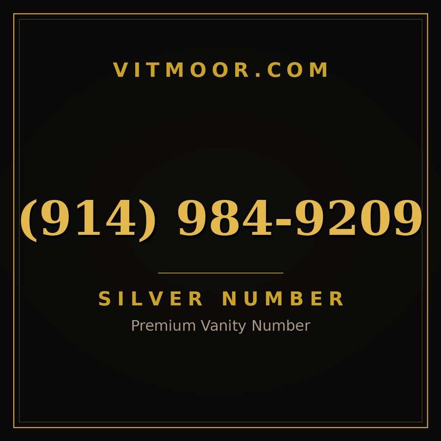 VITMOOR Silver premium number (914) 984-9209