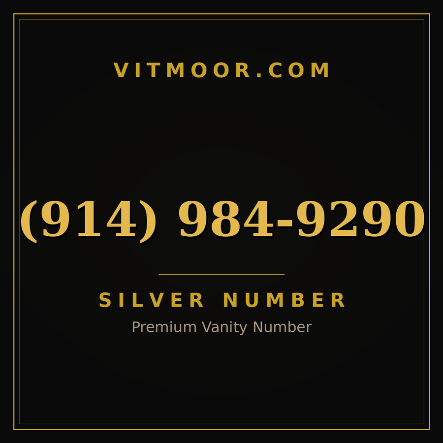 VITMOOR Silver premium number (914) 984-9290