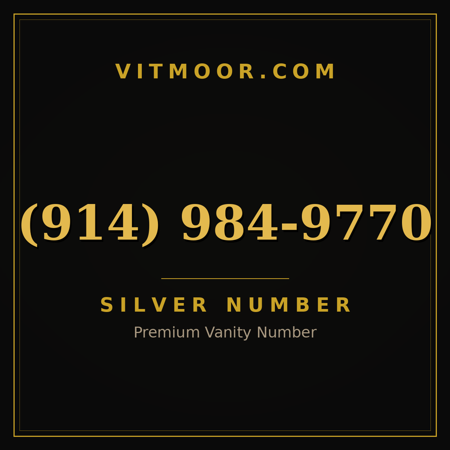 VITMOOR Silver premium number (914) 984-9770