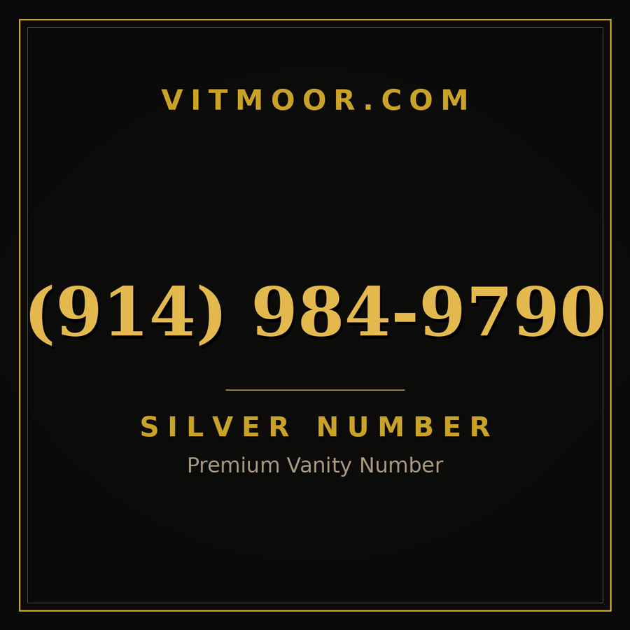 VITMOOR Silver premium number (914) 984-9790