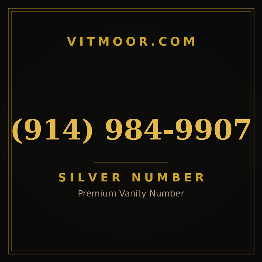 VITMOOR Silver premium number (914) 984-9907