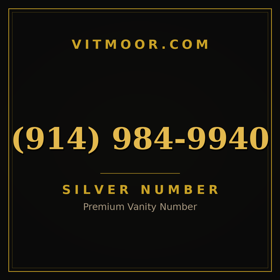 VITMOOR Silver premium number (914) 984-9940