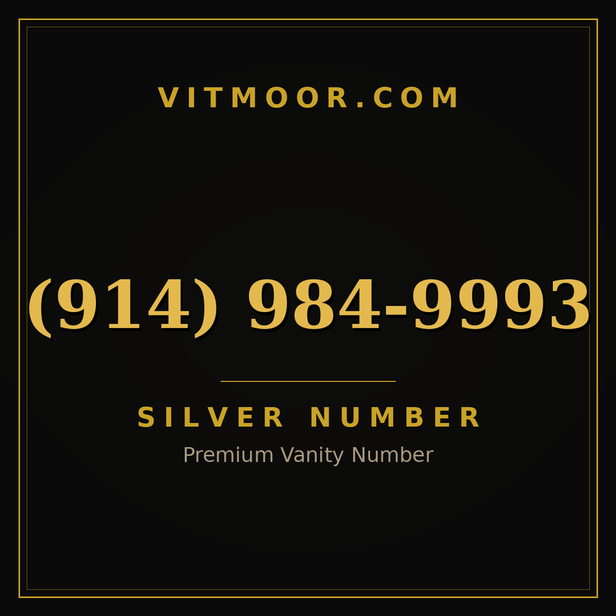 VITMOOR Silver premium number (914) 984-9993