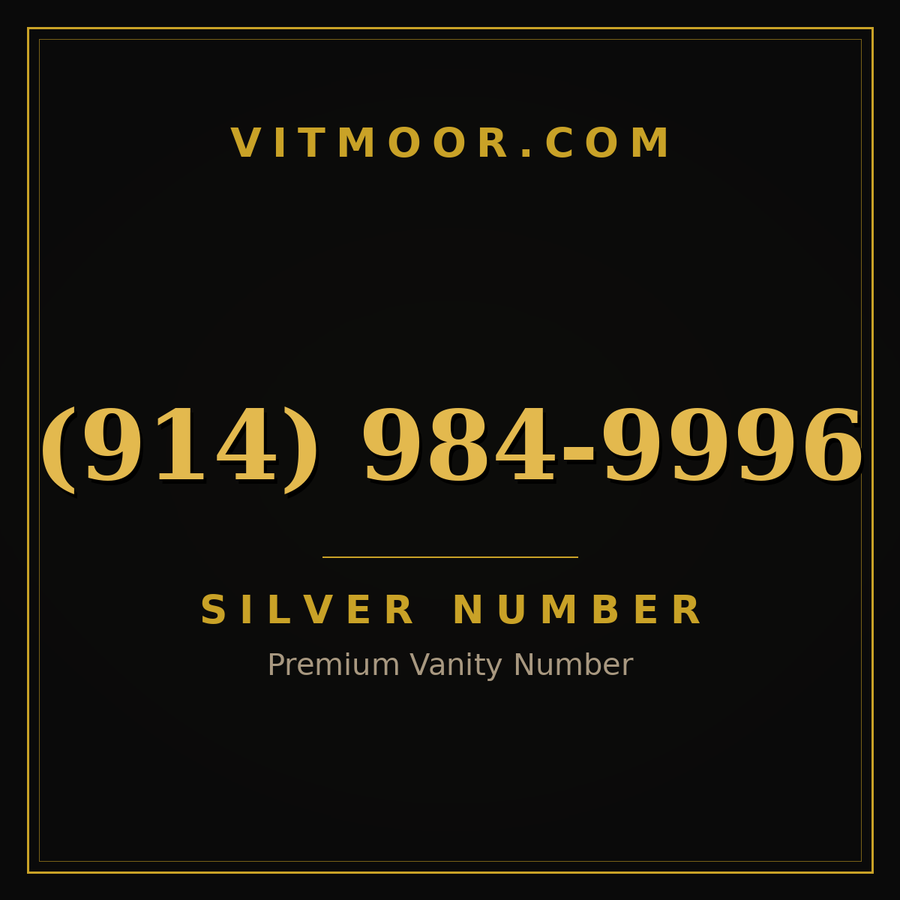 VITMOOR Silver premium number (914) 984-9996