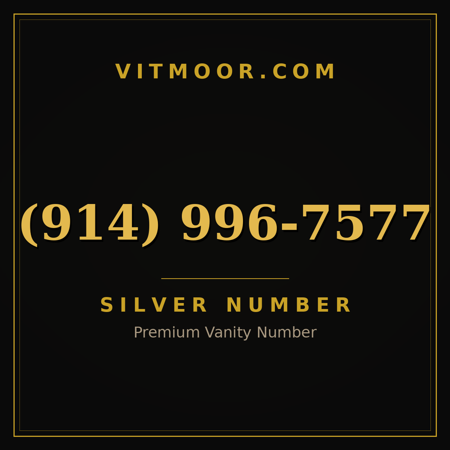 VITMOOR Silver premium number (914) 996-7577