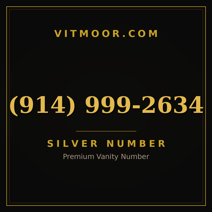VITMOOR Silver premium number (914) 999-2634
