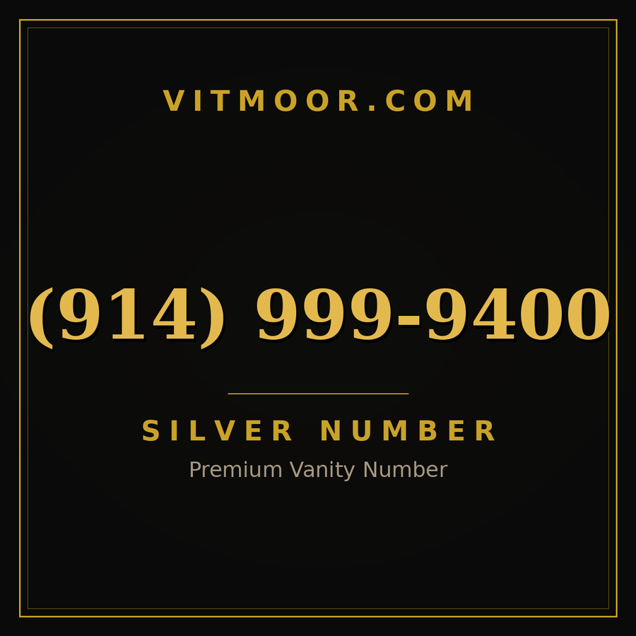 VITMOOR Silver premium number (914) 999-9400