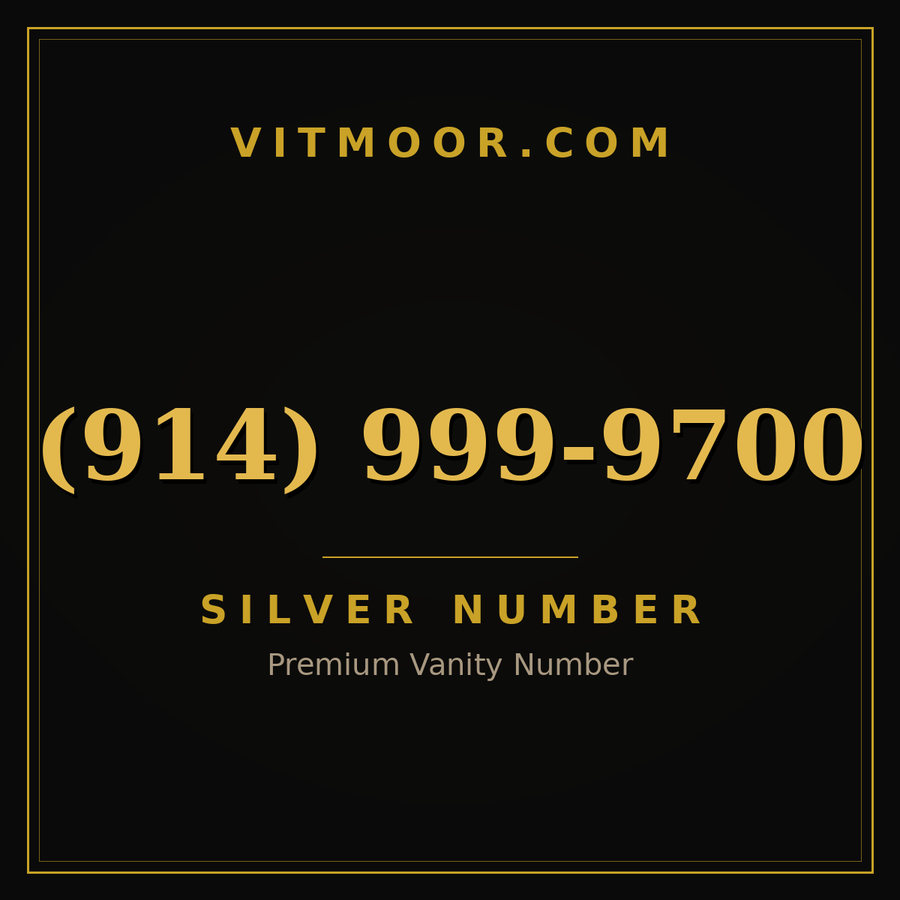 VITMOOR Silver premium number (914) 999-9700