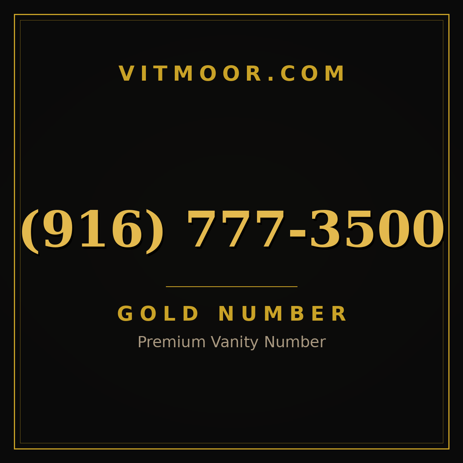 VITMOOR Gold premium number (916) 777-3500