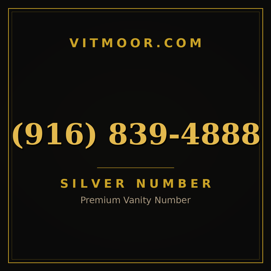 VITMOOR Silver premium number (916) 839-4888