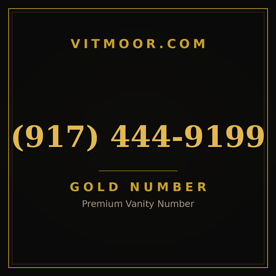 VITMOOR Gold premium number (917) 444-9199