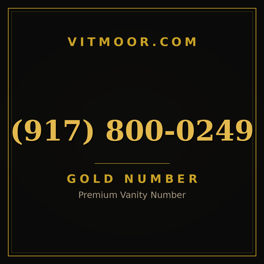 VITMOOR Gold premium number (917) 800-0249