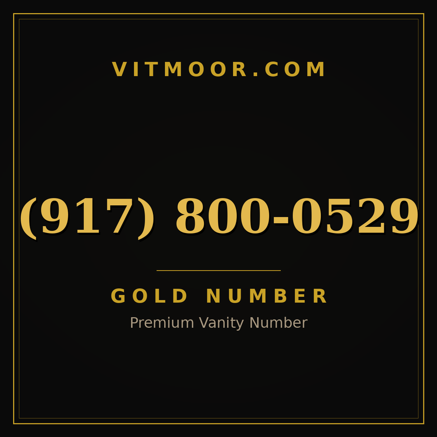 VITMOOR Gold premium number (917) 800-0529