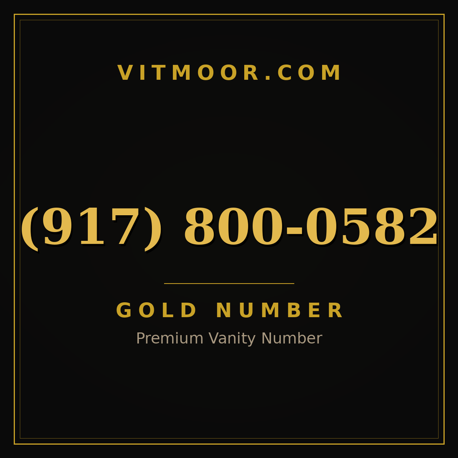 VITMOOR Gold premium number (917) 800-0582