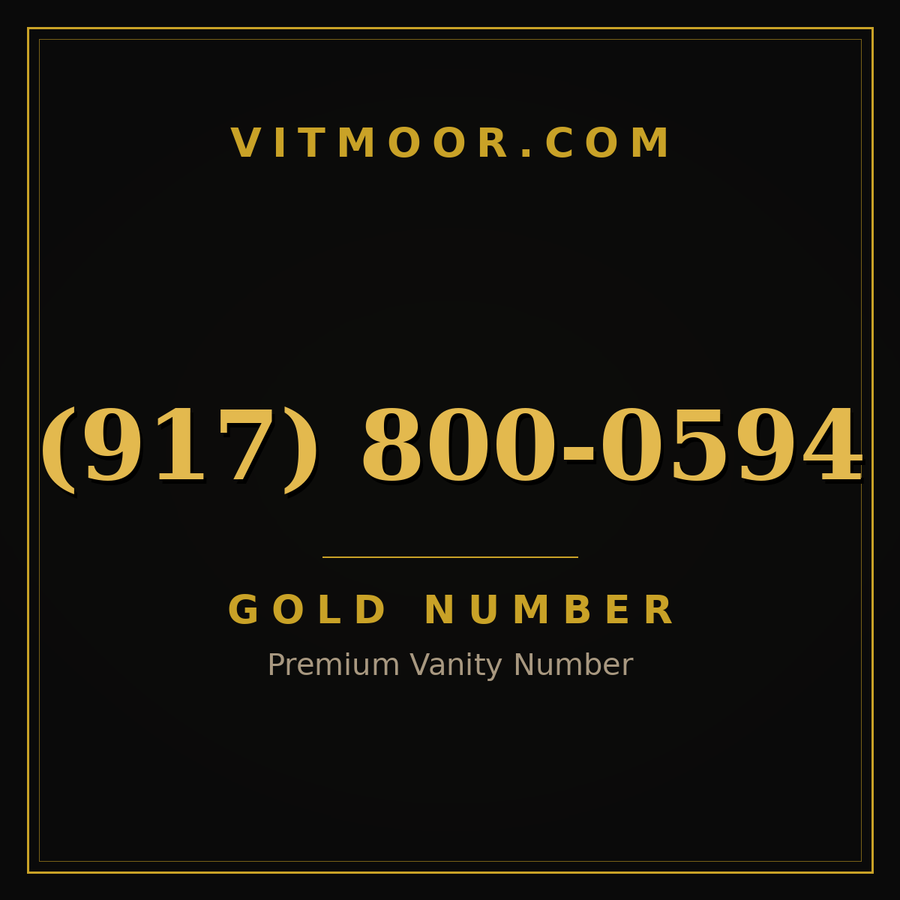 VITMOOR Gold premium number (917) 800-0594