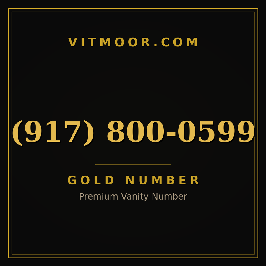 VITMOOR Gold premium number (917) 800-0599