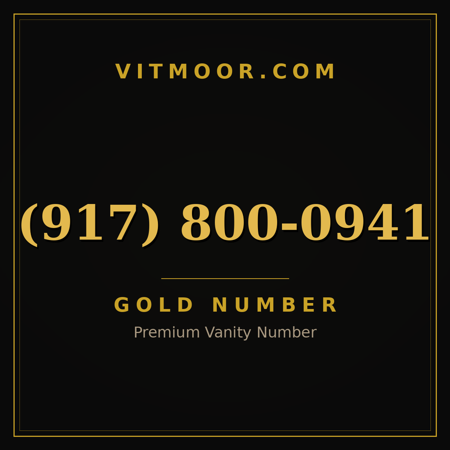 VITMOOR Gold premium number (917) 800-0941