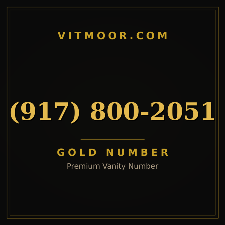 VITMOOR Gold premium number (917) 800-2051