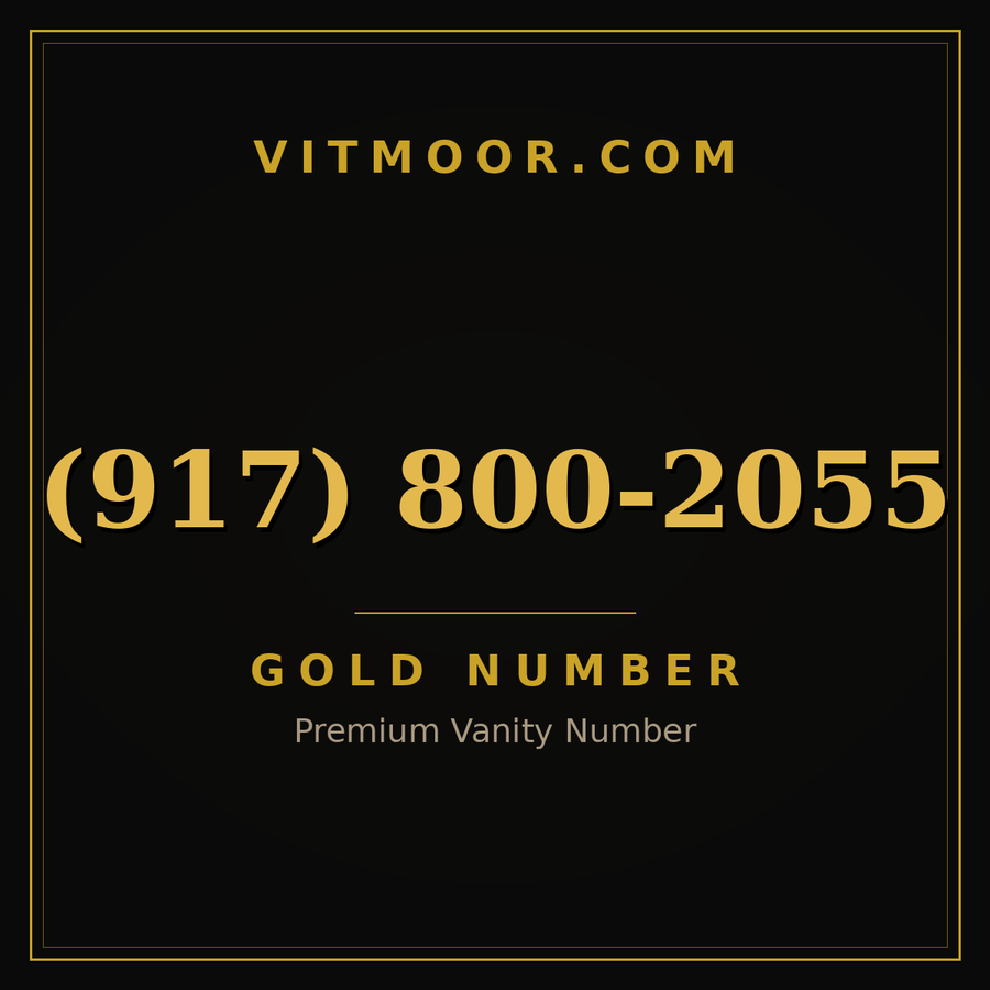 VITMOOR Gold premium number (917) 800-2055