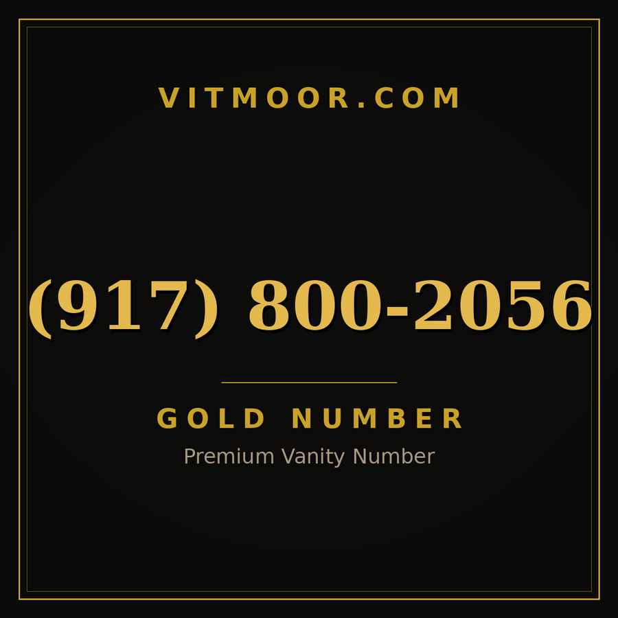 VITMOOR Gold premium number (917) 800-2056