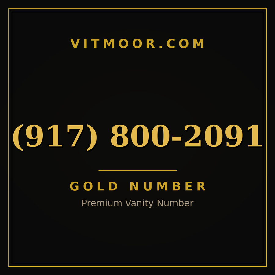 VITMOOR Gold premium number (917) 800-2091