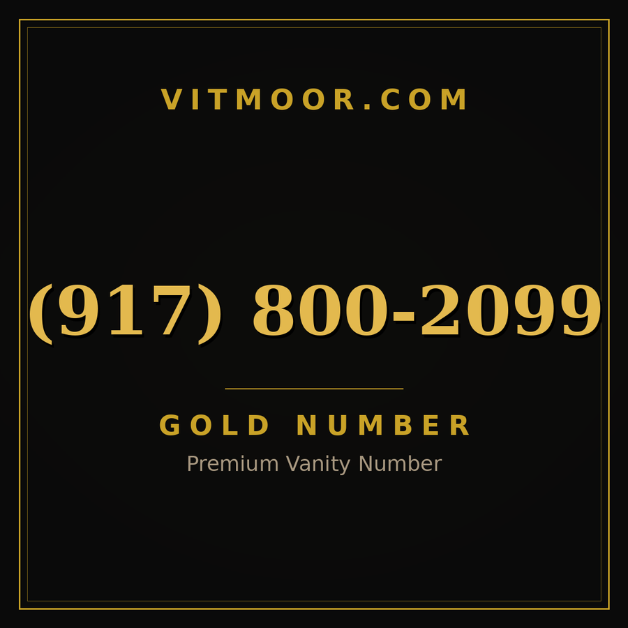 VITMOOR Gold premium number (917) 800-2099