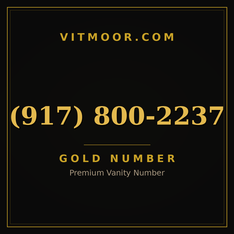 VITMOOR Gold premium number (917) 800-2237