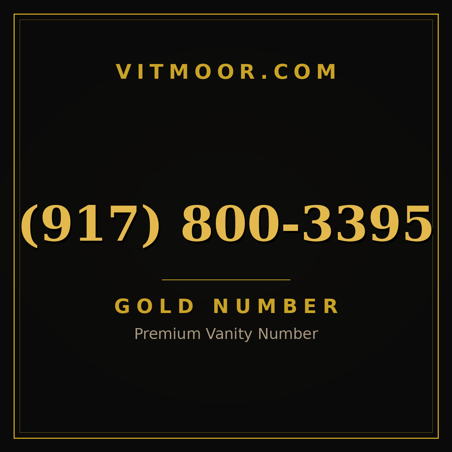 VITMOOR Gold premium number (917) 800-3395