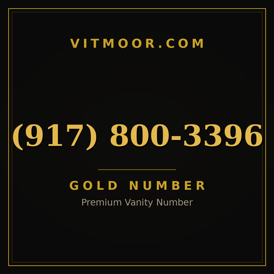 VITMOOR Gold premium number (917) 800-3396