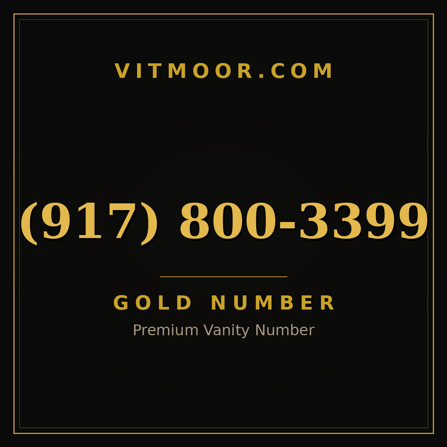 VITMOOR Gold premium number (917) 800-3399